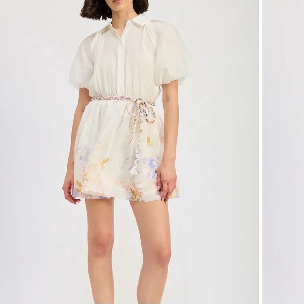 En Saison Taylorann Puff Sleeve Minidress - Picture 8 of 12